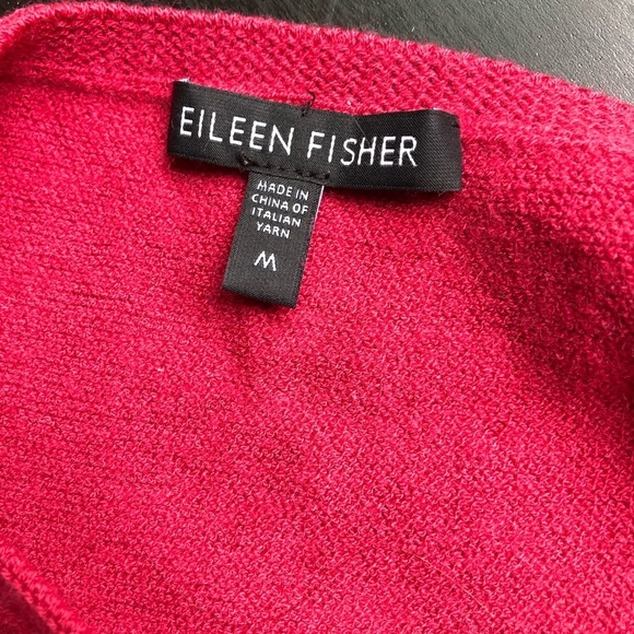 EILEEN FISHER Women’s Sleeveless 100% Wool Top in Red Size M - Picture 5 of 9